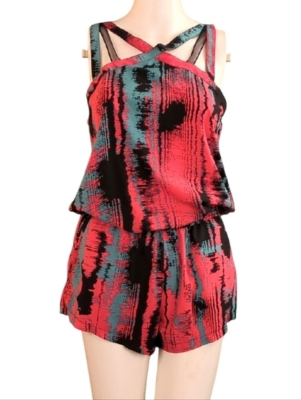 Fabletics Liza Romper In Heatwave Pattern - Picture 1 of 15